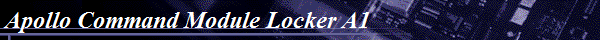 Apollo Command Module Locker A1